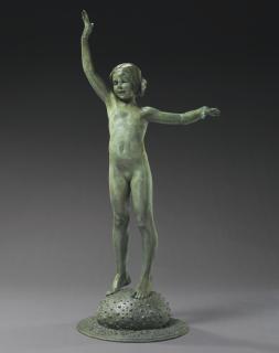 Edward Berge - Sea Urchin,\' A Bronze Figure Of A Sea Nymph
