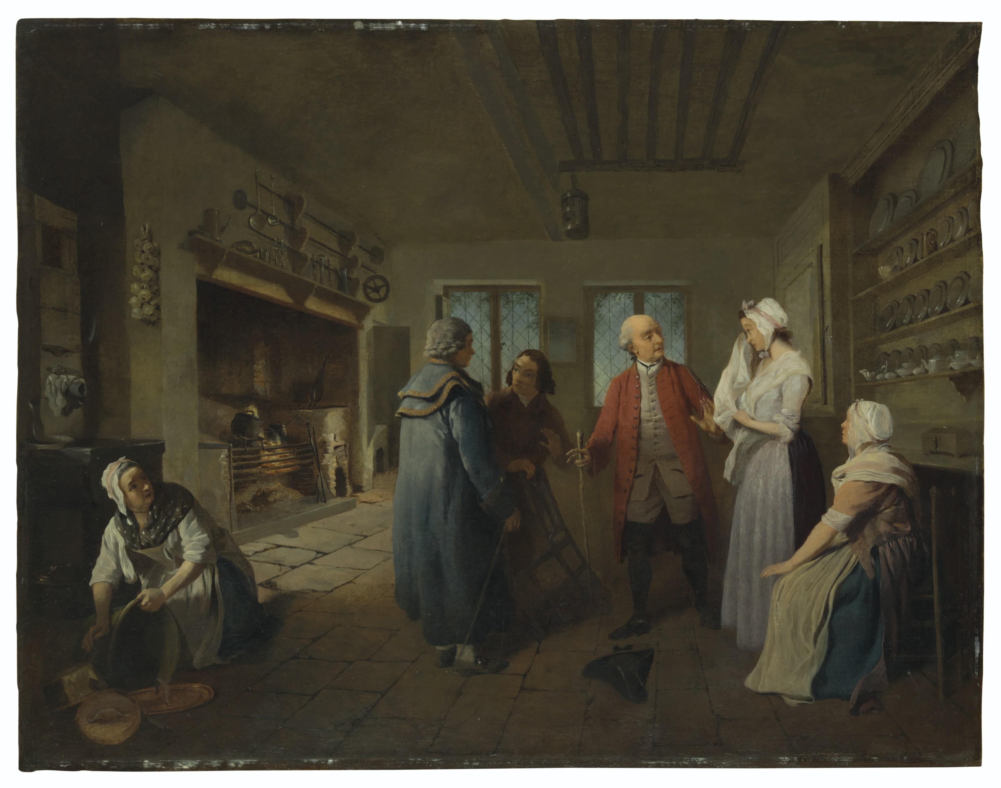 Edward Bird - The Reception In The Kitchen Of The News Of Master Bobby Shandy’S Death