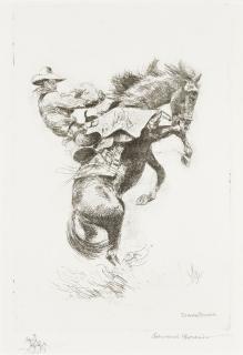 Edward Borein - Bucking Horse (Galvin 62), n.d.