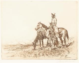 Edward Borein - Chuckline Rider; Reps; Combing A Draw 3