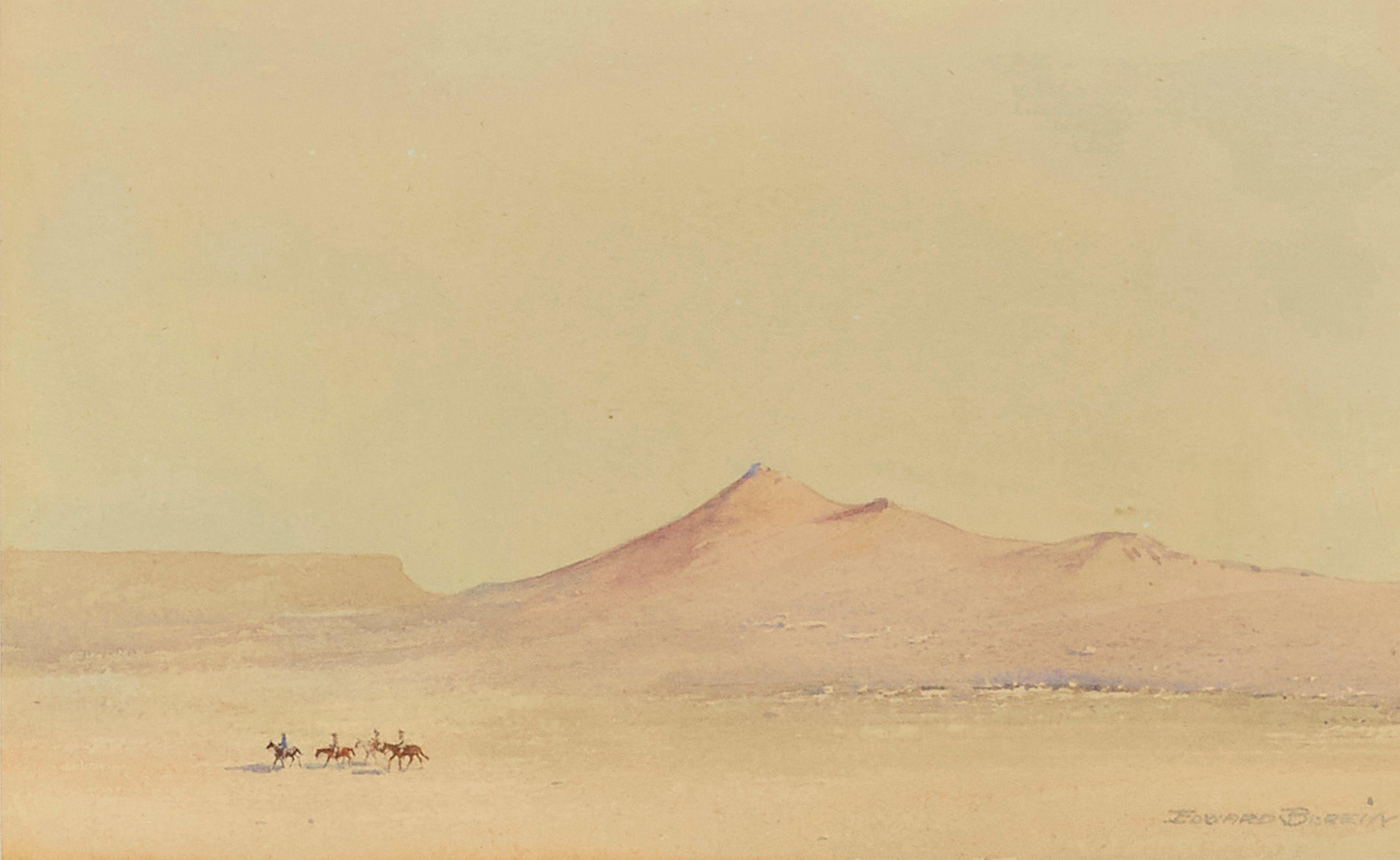 Edward Borein - Desert Landscape with Riders