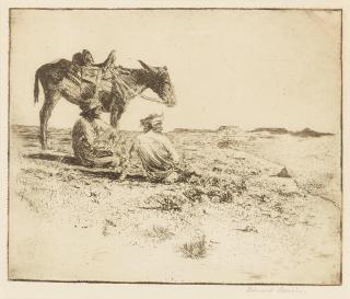 Edward Borein - Hopi Boys (Hopi Shepherds) (Galvin 187), 1925