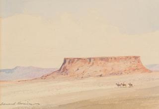 Edward Borein - Mesa with riders