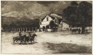 Edward Borein - Mission San Antonio de Padua, No. 2 (G. 257)