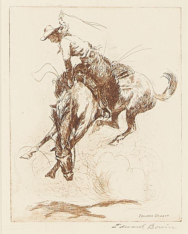 Edward Borein - Who Wins?; A Variant of A Sure-Enough Rider 2