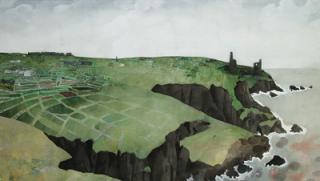 Edward Burra - A view at Cornwall