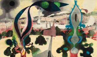 Edward Burra - A View of Rochester