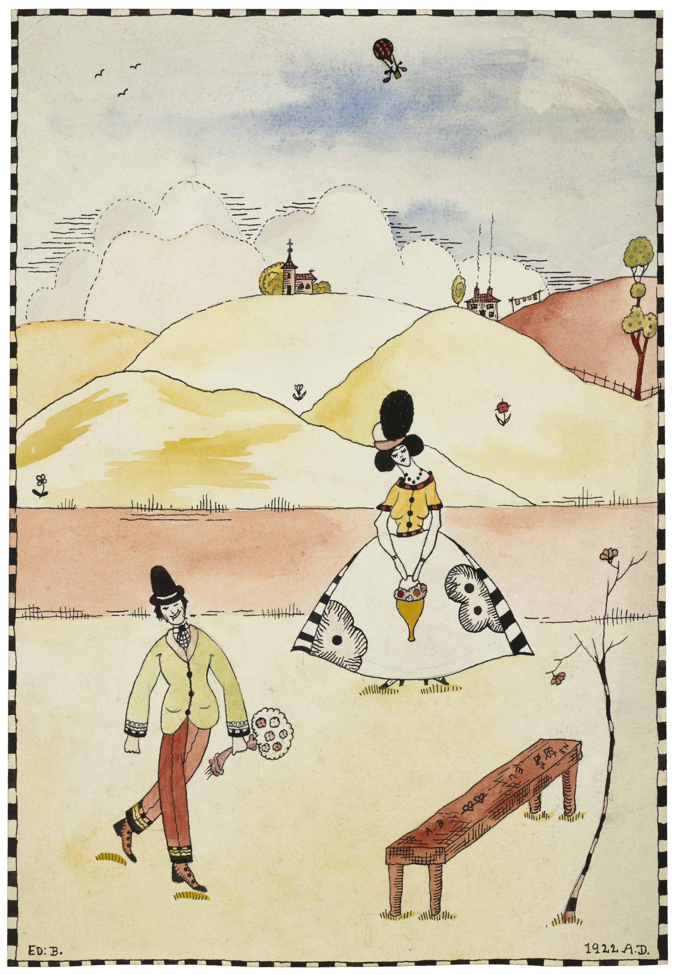 Edward Burra - Balloons and Bouquets