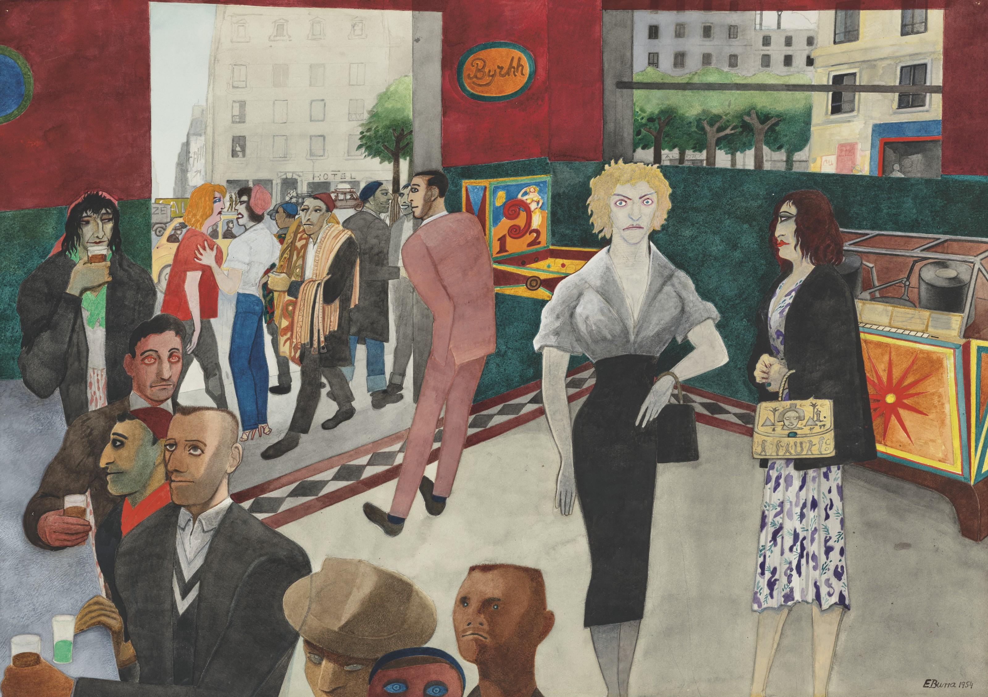 Edward Burra - Café Scene