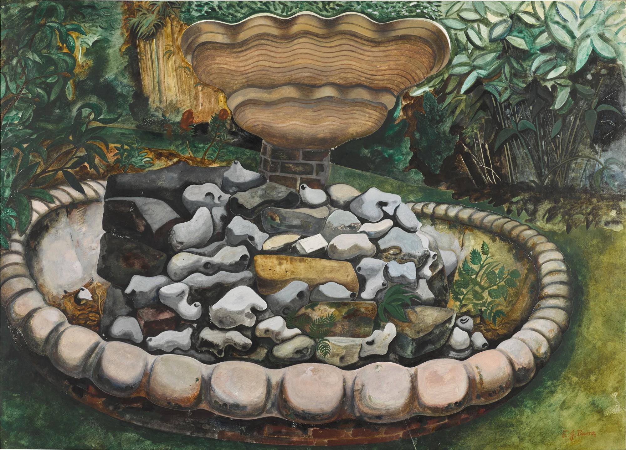 Edward Burra - Garden Ornaments with Flints