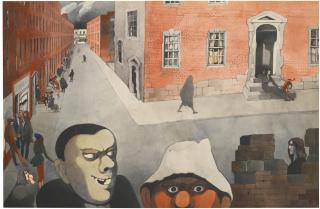 Edward Burra - Irish Street Scene 
