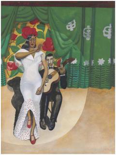 Edward Burra - Spanish Dancer in a White Dress