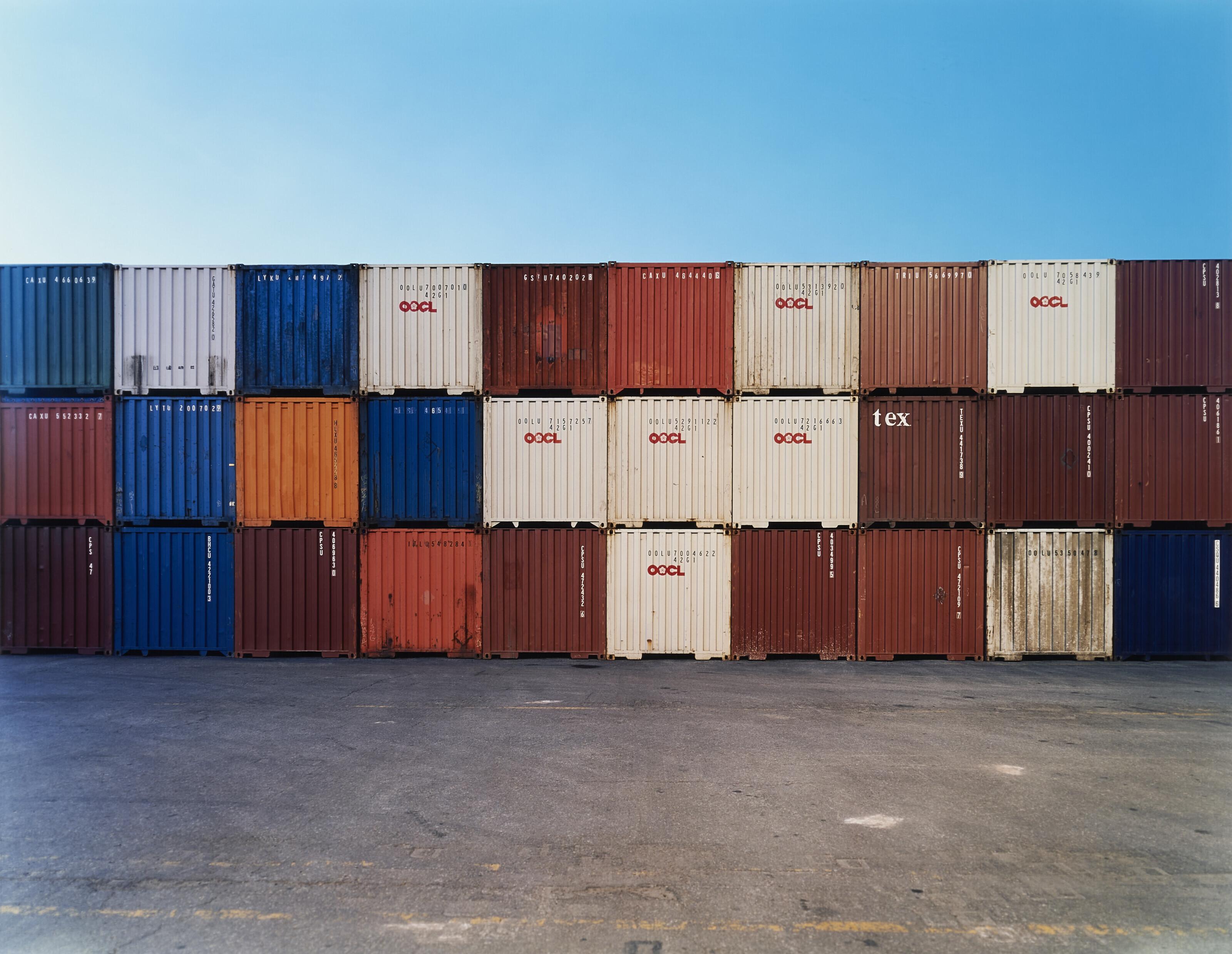 Edward Burtynsky - Container Ports #8, Racine Port, Montreal Quebec, 2001