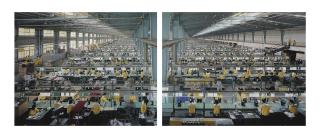 Edward Burtynsky - Manufacturing # 10 A & B, Cankun Factory, Xiamen, China, 2005
