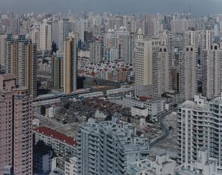 Edward Burtynsky - Urban Renewal #5, City Overview, Shanghai, China, 2004