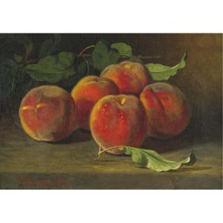 Edward C. Leavitt - Still Life With Peaches