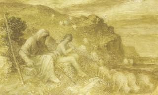 Edward Calvert - Iasius, The Old Arcadian, Teaching The Mysteries Of Demeter