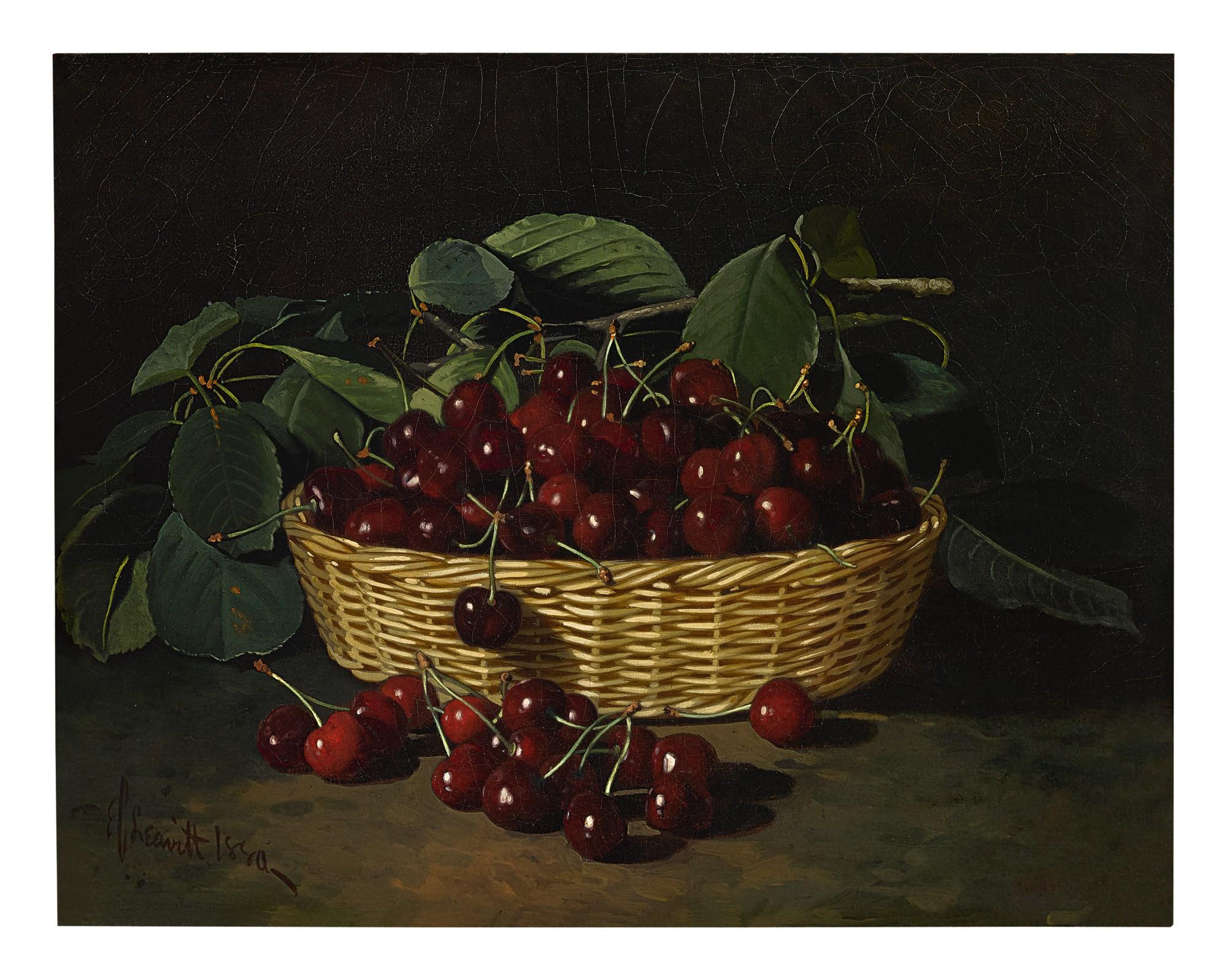 Edward Chalmers Leavitt - Basket Of Cherries