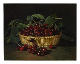 Edward Chalmers Leavitt - Basket Of Cherries