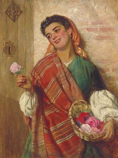 Edward Charles Barnes - The rose seller