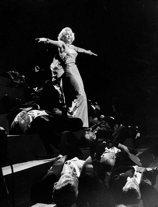 Edward Clark - Marilyn Monroe on the set of Gentlemen Prefer Blondes