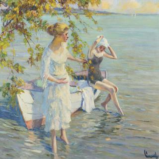 Edward Cucuel - American Am Badeplatz