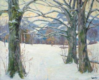 Edward Cucuel - Beschneite buchen