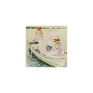 Edward Cucuel - Boating On A Sunday Afternoon