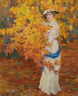 Edward Cucuel - Goldener Herbst