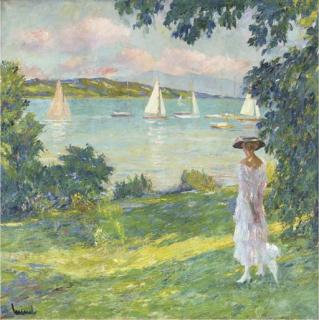 Edward Cucuel - Im Yacht Club, Starnberg