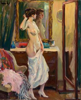 Edward Cucuel - „Vorm Spiegel“.