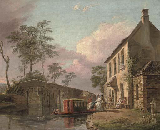 Edward Dayes - Crossing the river