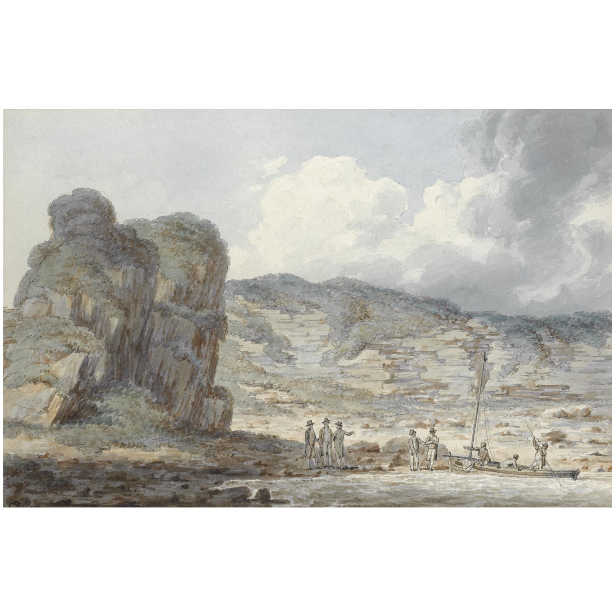 Edward Dayes - Rocks On The Shore Of The Bay Of Scapa, Orkney