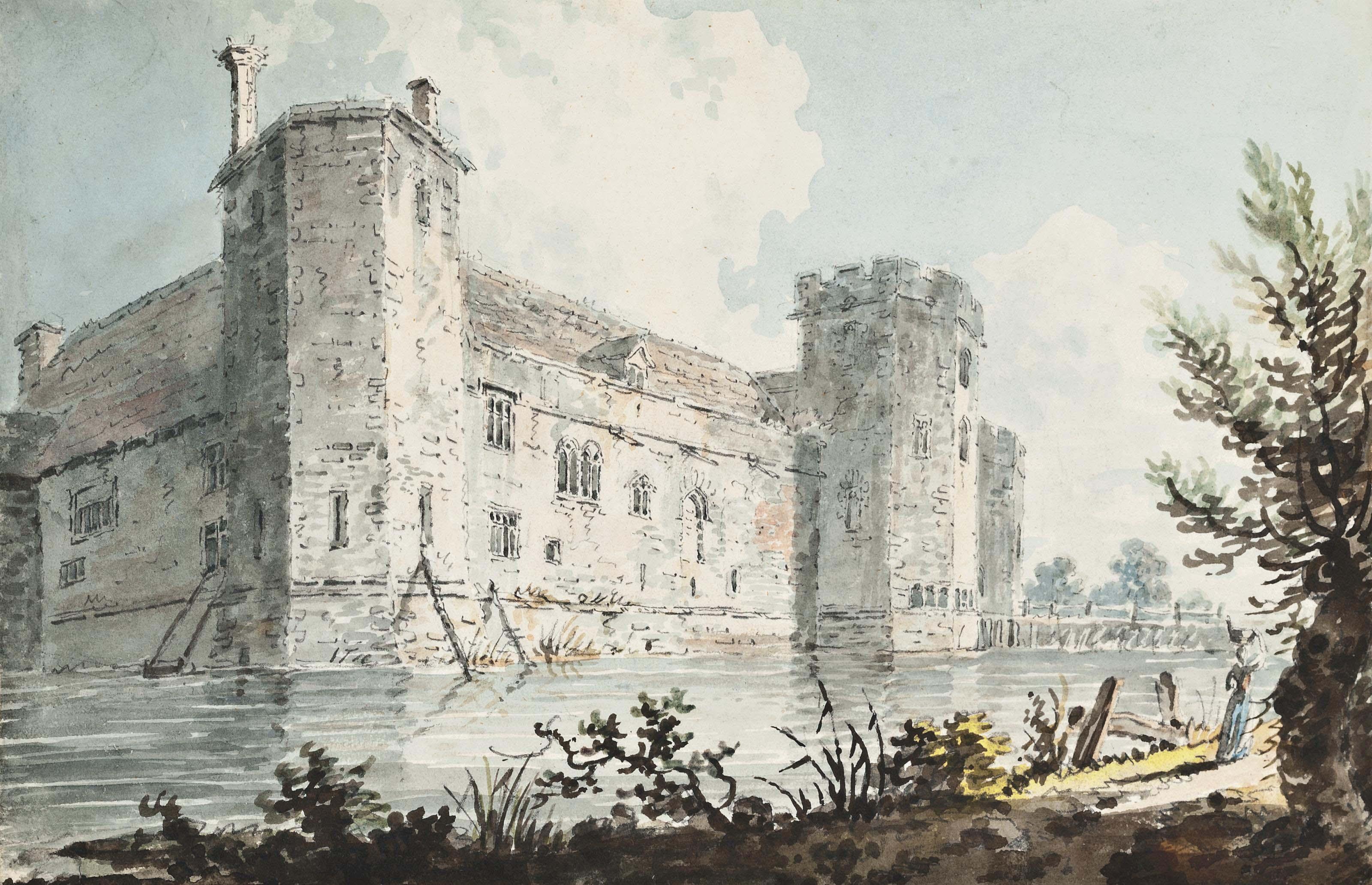 Edward Dayes - View of Wingfield Castle, Wingfield, Suffolk