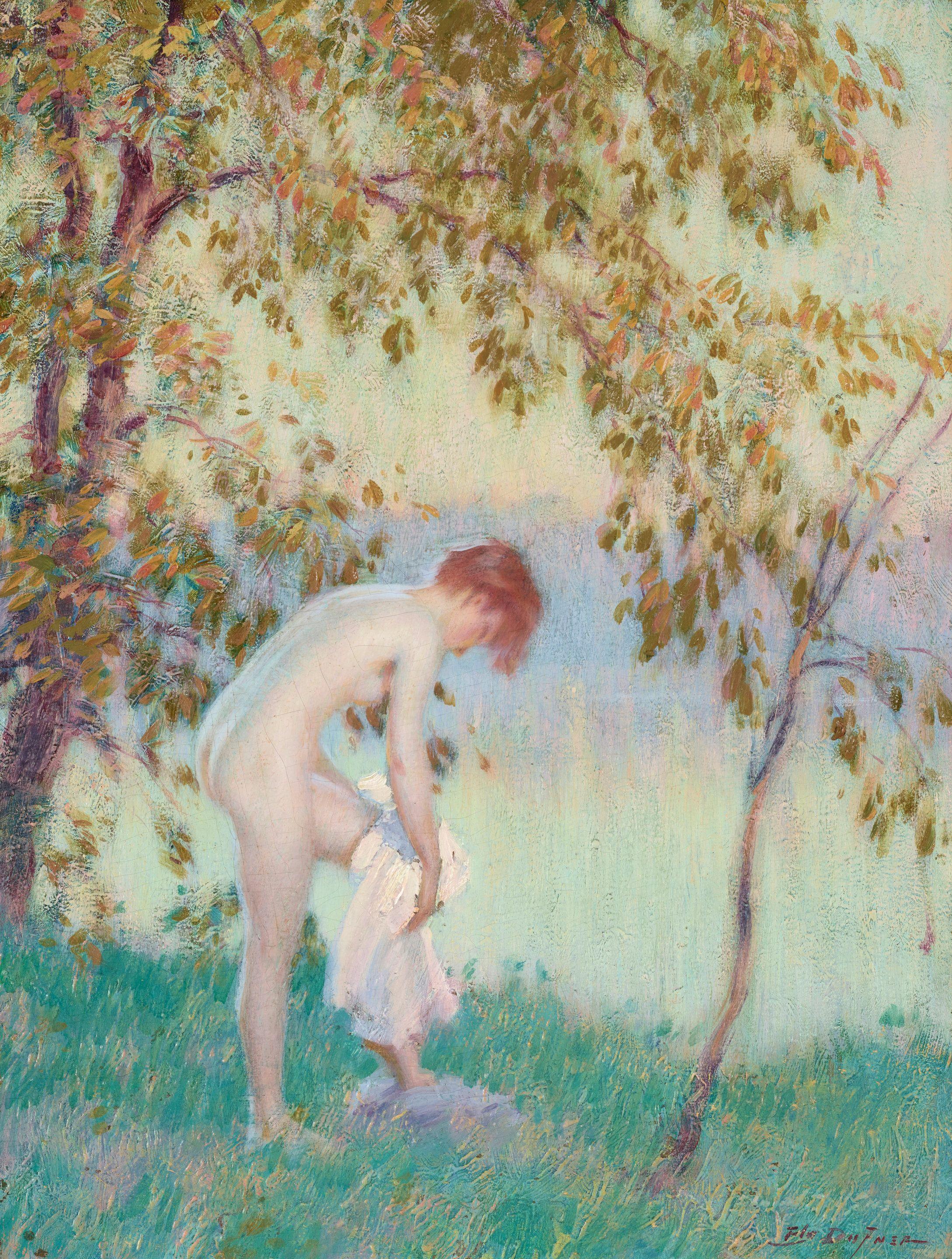 Edward Dufner - Bather in Early Morning Light