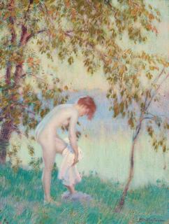 Edward Dufner - Bather in Early Morning Light