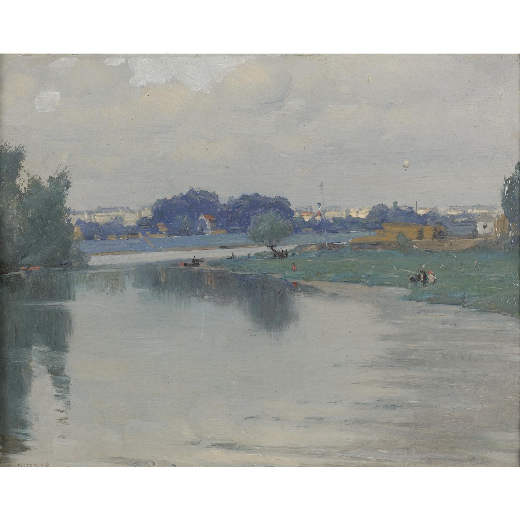 Edward Dufner - The Seine At Bas Meudon