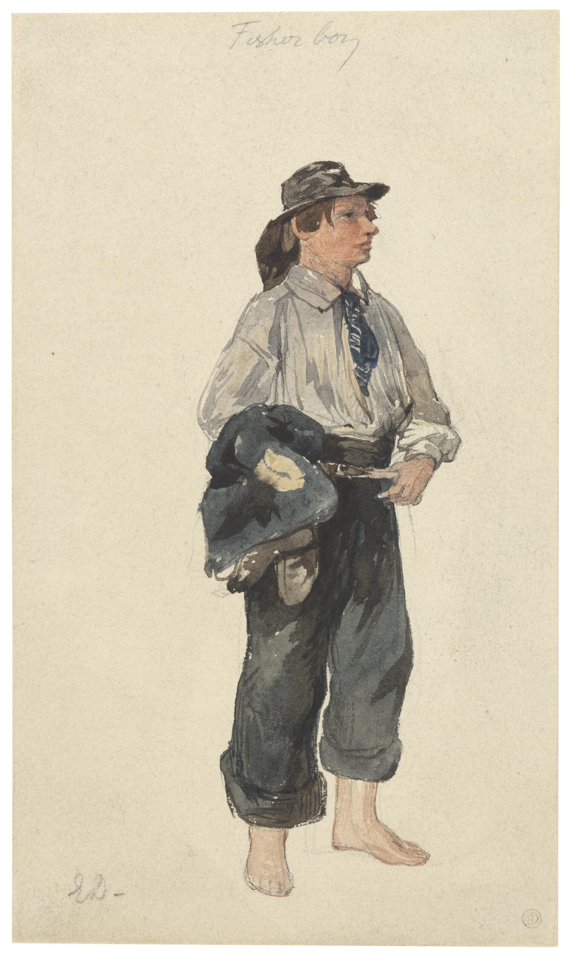 Edward Duncan, R.W.S. - A fisherboy