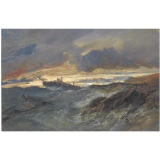 Edward Duncan, R.W.S. - A Shipwreck