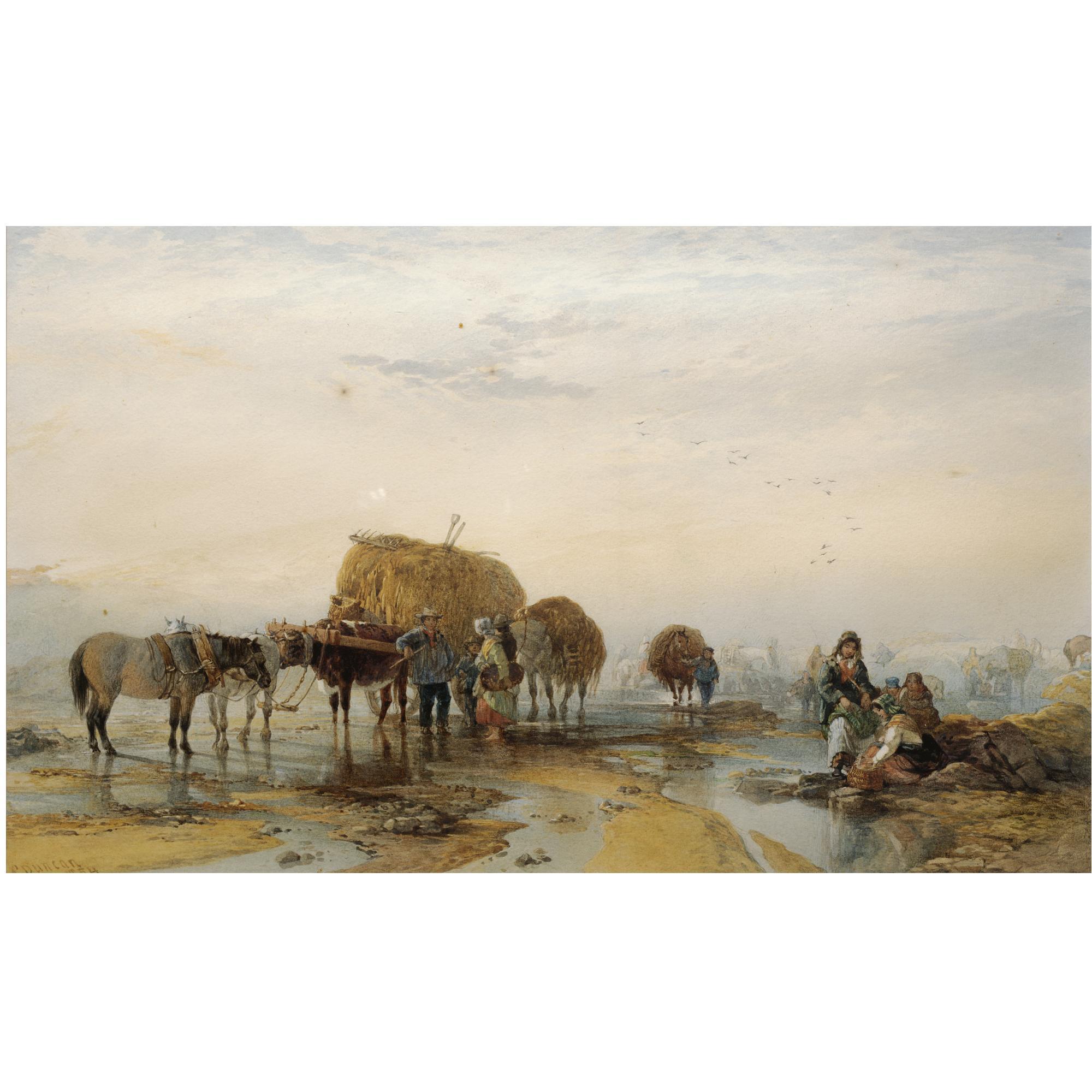 Edward Duncan, R.W.S. - British Seaweed Gatherers
