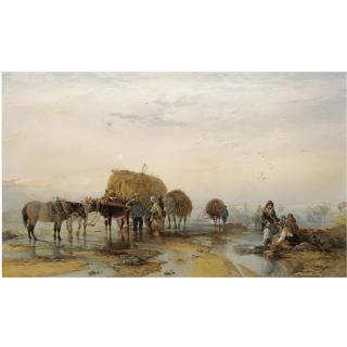 Edward Duncan, R.W.S. - British Seaweed Gatherers