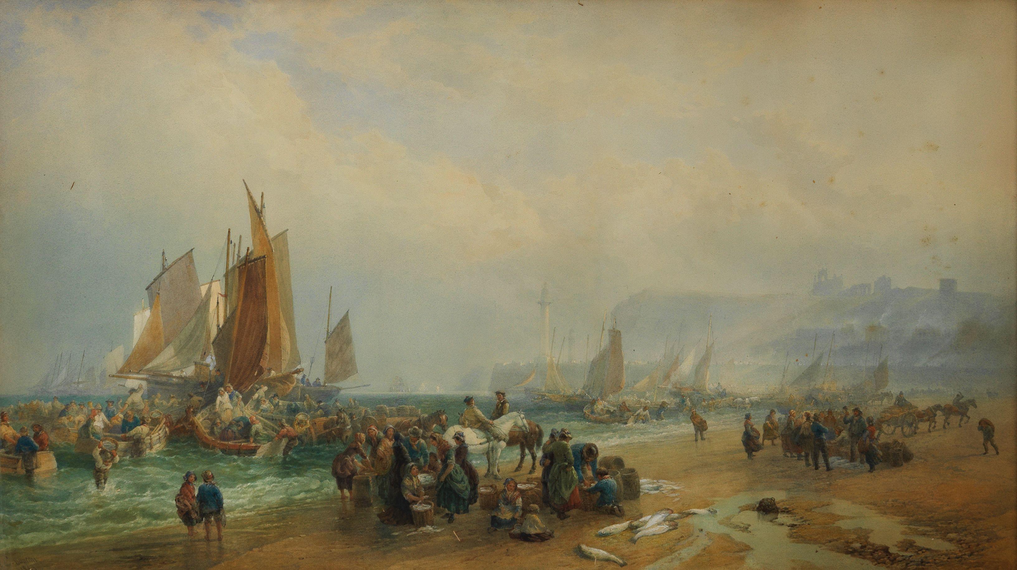 Edward Duncan, R.W.S. - Whitby Sands