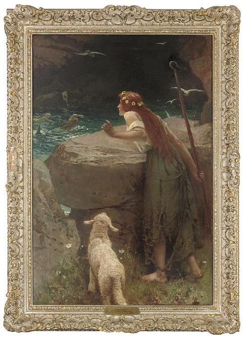 Edward Frederick Brewtnall, R.W.S., R.B.A. - The shepherdess