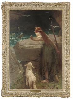 Edward Frederick Brewtnall, R.W.S., R.B.A. - The shepherdess