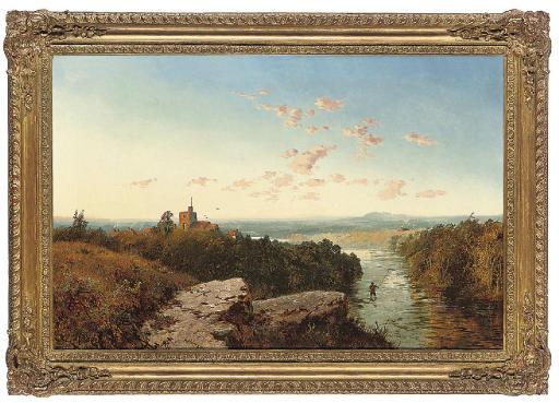 Edward H. Niemann - An angler near Dovedale, Derbyshire