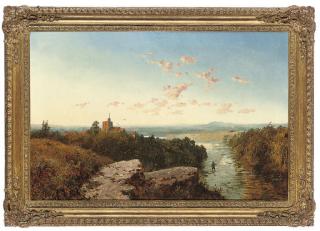 Edward H. Niemann - An angler near Dovedale, Derbyshire