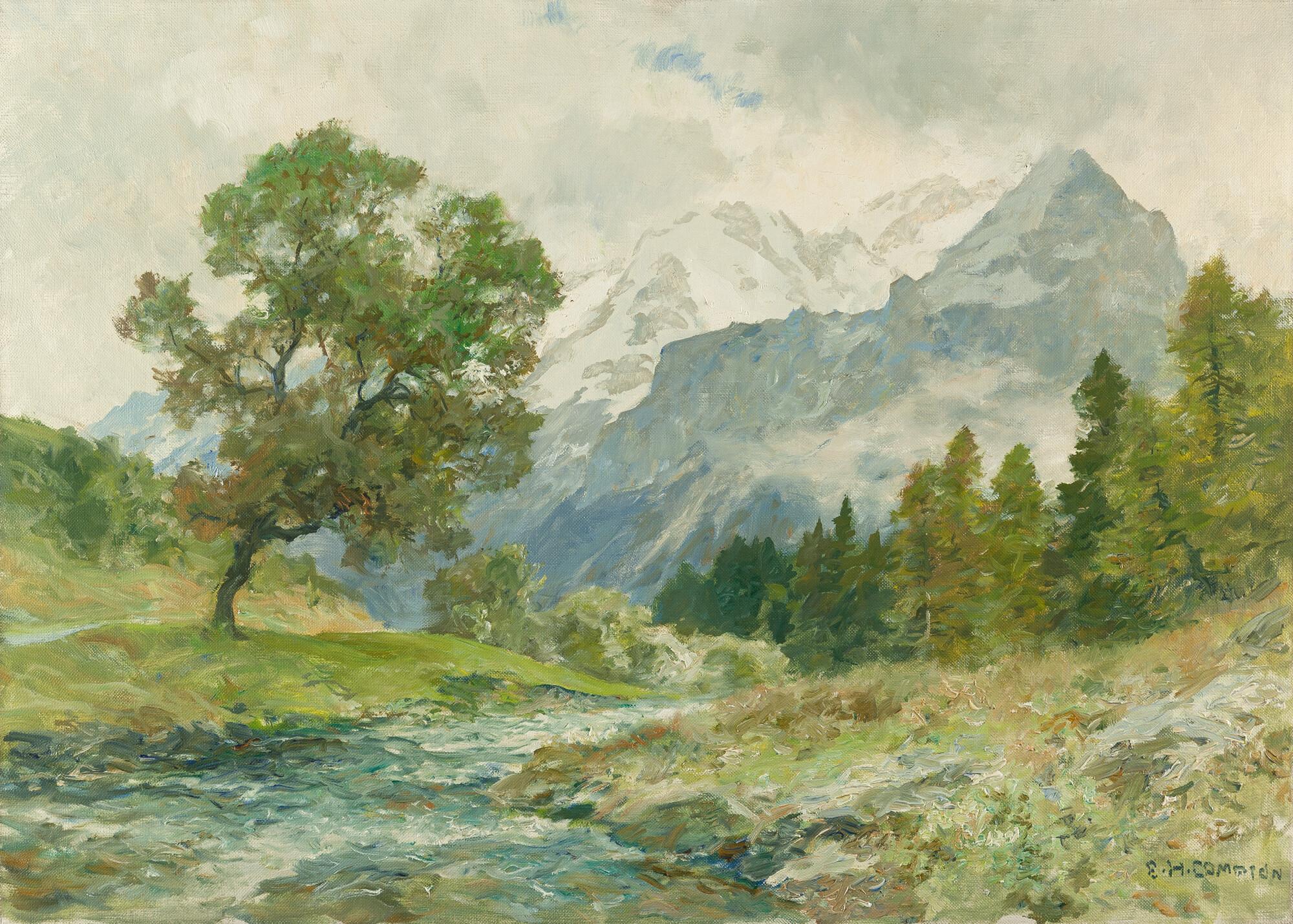 Edward Harrison Compton - Alpine Sommerlandschaft