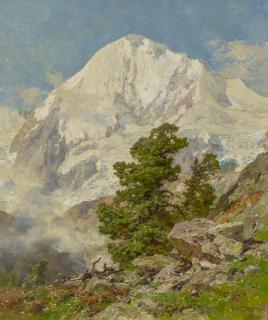 Edward Harrison Compton - Blick auf die verschneite Königsspitze
