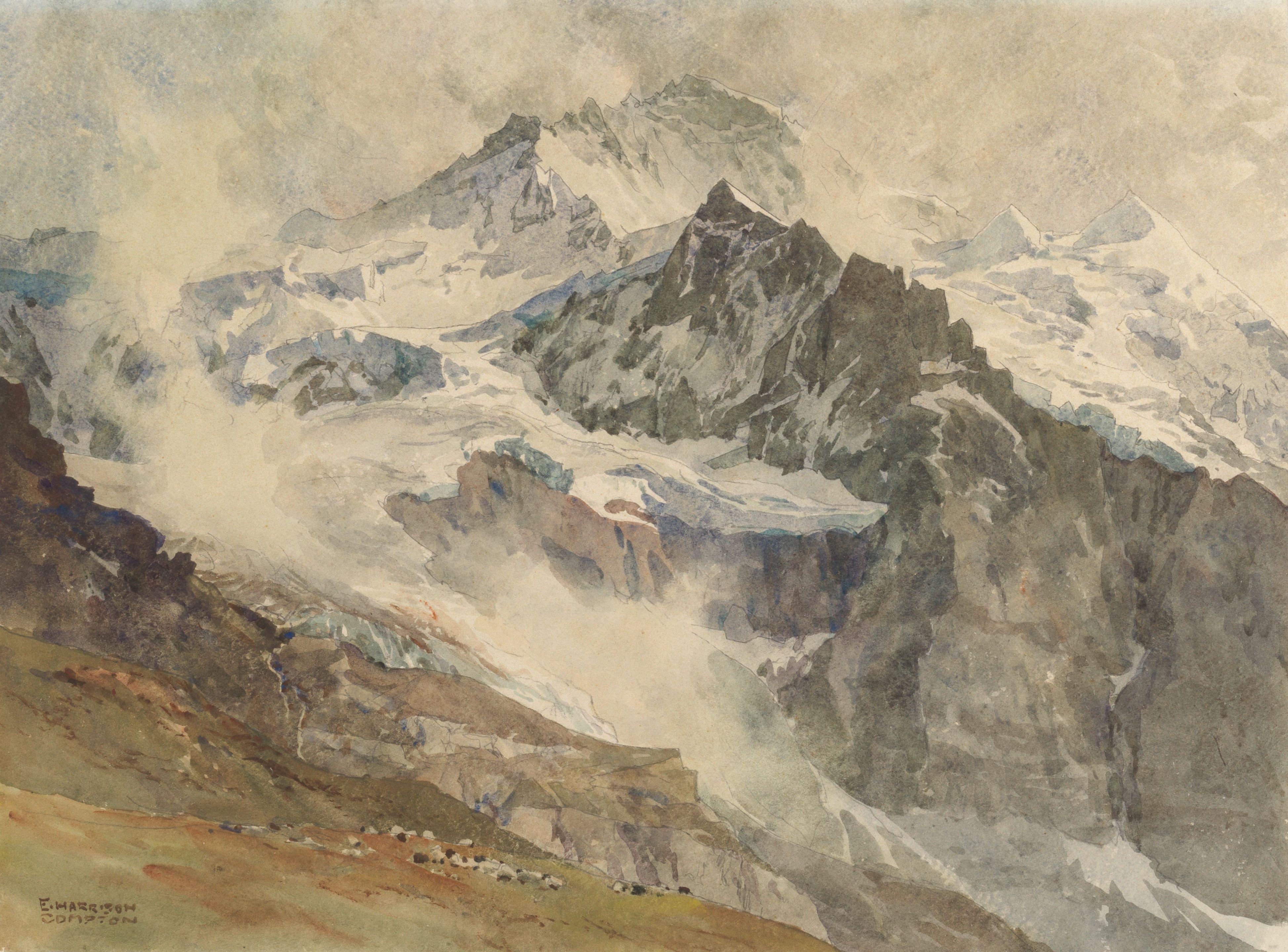 Edward Harrison Compton - The Jungfrau, Switzerland