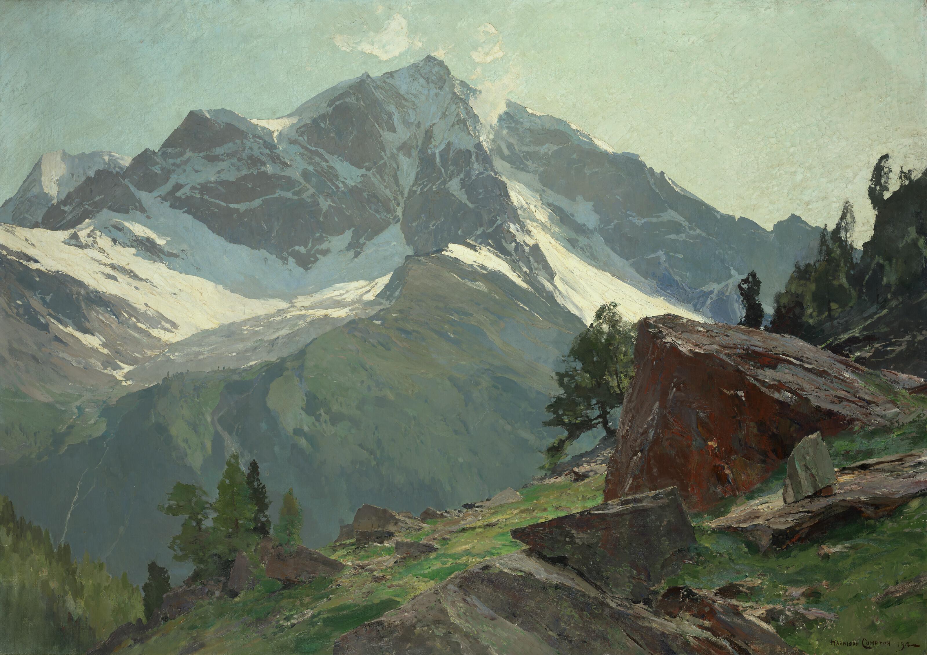 Edward Harrison Compton - The Ortler, Italy